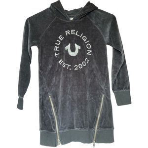 COPY - True religion black velvet like cozy sweater in Xs